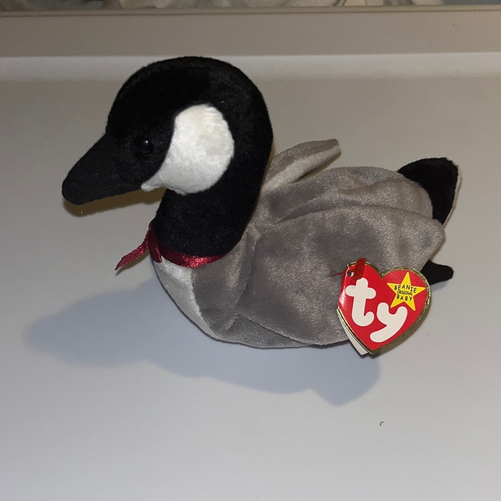 Ty Plush “Loosy” Black, White and Gray